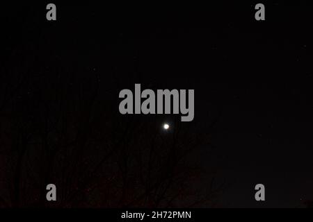 Partial Lunar Eclipse of November 19, 2021 Stock Photo