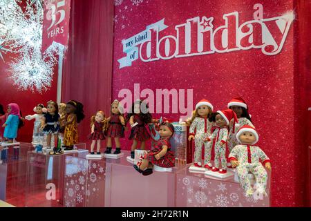 American Girl Store in Rockefeller Center, NYC, USA Stock Photo