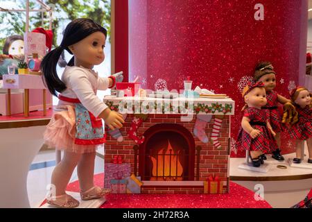 American Girl Store in Rockefeller Center, NYC, USA Stock Photo