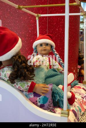 American Girl Store in Rockefeller Center, NYC, USA Stock Photo