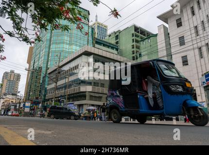 DAR ES SALAAM, TANZANIA - JANUARY 2020: Streets of Dar es Salaam. Tanzania. Eastern Africa Stock Photo