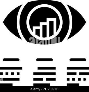 Black glyph business vision and strategy icons vector illustration ...