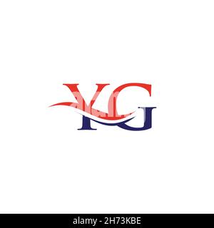 YG Letter Linked Logo for business and company identity. Initial Letter YG Logo Vector Template. Stock Vector
