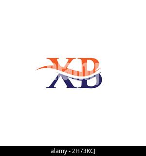 XB logo design. Initial XB letter logo design. Stock Vector