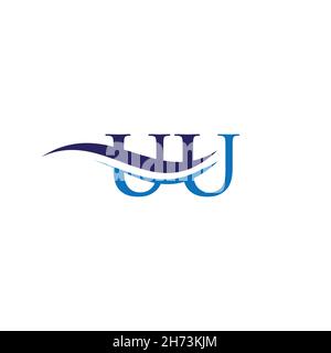 UU Letter Linked Logo for business and company identity. Initial Letter UU Logo Vector Template. Stock Vector