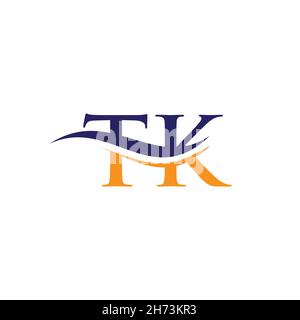 TK letter logo. Initial TK letter business logo design vector template Stock Vector