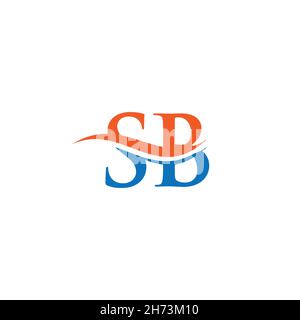 SB logo design. Initial SB letter logo design. Stock Vector