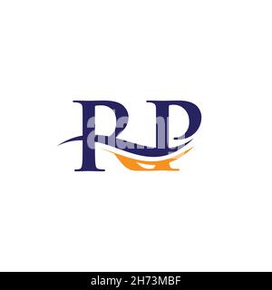 Initial linked letter RP logo design. Modern letter RP logo design vector with modern trendy Stock Vector