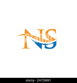 Initial NS letter business logo design vector template with minimal and modern trendy. Stock Vector