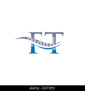 FT Letter Linked Logo for business and company identity. Initial Letter FT Logo Vector Template. Stock Vector
