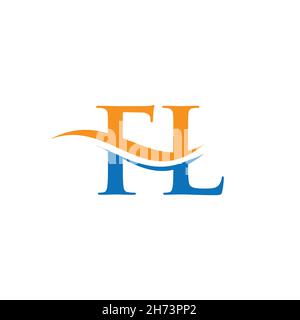 FL Letter Initial with Royal Template.elegant with crown logo vector ...