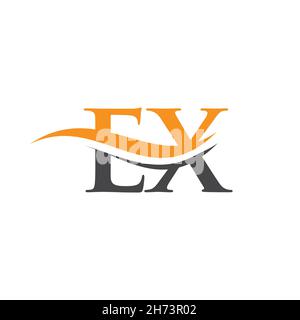 Initial EX letter business logo design vector template with minimal and modern trendy. Stock Vector