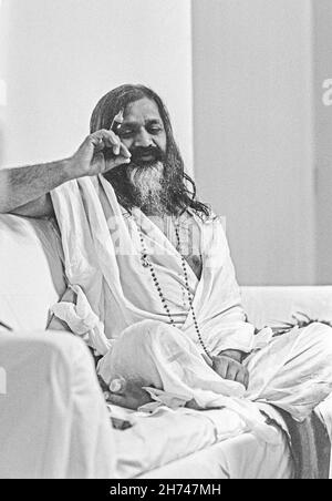 Maharishi Mahesh Yogi, in sweden photo: Bo Arrhed Stock Photo