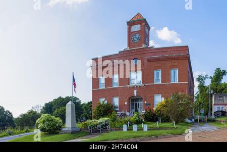 Elizabethtown, Illinois, USA - August 24, 2021: The Historic Hardin County Courthouse Stock Photo