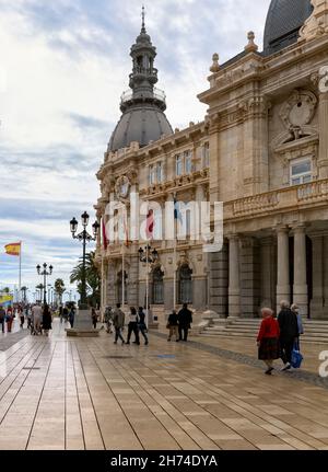 Palacio Consistorial, Town Hall, Cartagena, Spain Stock Photo