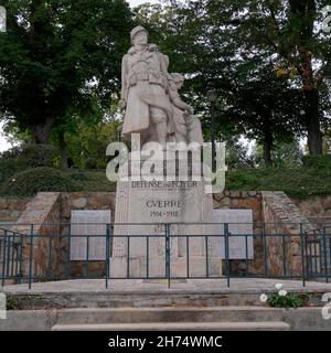 War memorial, Brioude,  Haute-Loire department, Auvergne-Rhône-Alpes region ,France Stock Photo