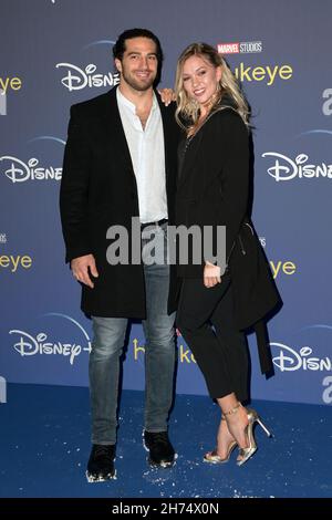 Alvise Rigo and Tove Villfor attend the red carpet of the movie 7 donne