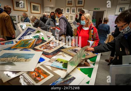 Saffron Walden, UK. 20th Nov, 2021. Fry Art Gallery Annual Exhibition and Sale Saffron Walden Essex UK  20/21 November 2021  Credit: BRIAN HARRIS/Alamy Live News Stock Photo