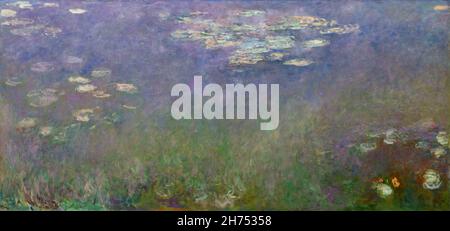 Claude Monet, Water Lilies (Agapanthus), 1915, oil on canvas, Cleveland Museum of Art, USA. Stock Photo