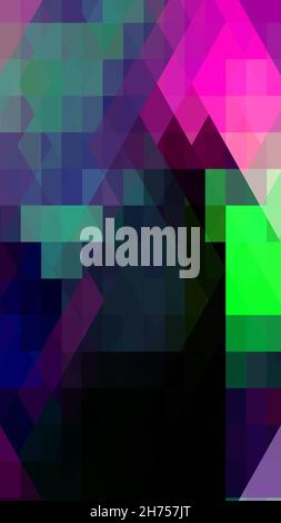 Abstract vivid geometric triangles architectural background vertical layout Stock Photo