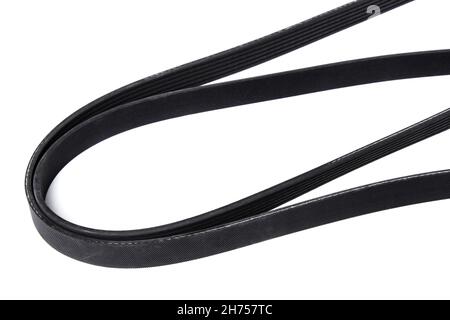Car generator belt isolated on white background Stock Photo