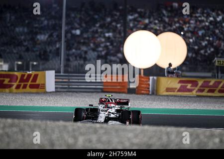 Doha, Qatar. 26th Oct, 2021. # 99 Antonio Giovinazzi (ITA, Alfa Romeo Racing ORLEN), F1 Grand Prix of Qatar at Losail International Circuit on October 26, 2021 in Doha, Qatar. (Photo by HOCH ZWEI) Credit: dpa/Alamy Live News Stock Photo