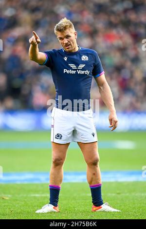 Chris Harris of Scotland during the Autumn International match at the BT Murrayfield Stadium, Edinburgh. Picture date: Saturday November 20, 2021. Stock Photo