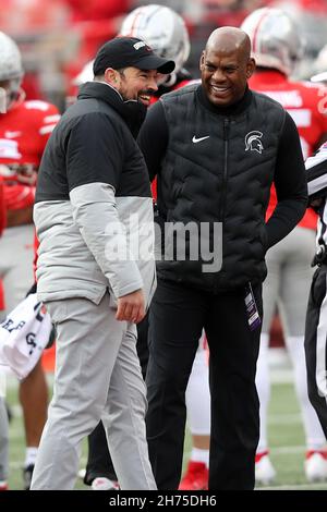 Michigan State head coach Mel Tucker watches from the sideline during ...