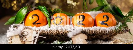 New Year 2022 is Coming Concep Stock Photo