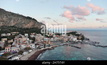 These photos were taken in Mondello near Palermo Stock Photo