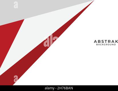 template abstract background red white grey Stock Vector