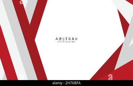 Template red white abstract background Stock Vector