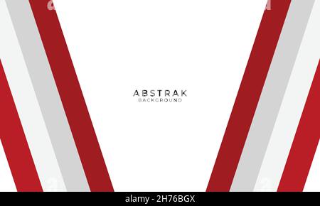 Red and white abstract background template Stock Vector