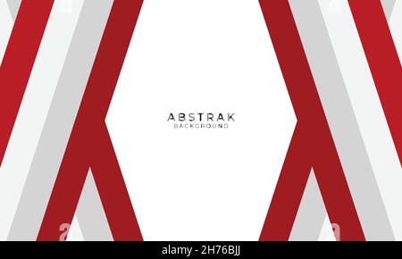 template background white abstract red Stock Vector