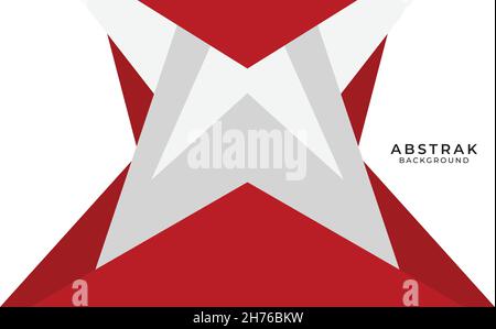 Red and white star background abstract Stock Vector