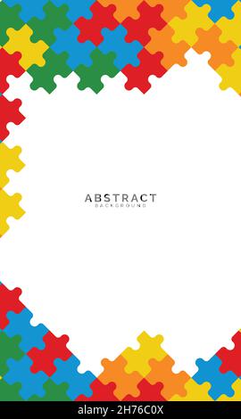 Puzzle Abstract template Background Stock Vector