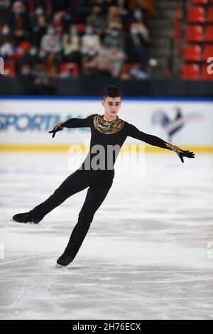 Grenoble, France. Artur DANIELIAN (Russia), during men free program at the ISU Grand Prix of Figure Skating - Internationaux de France, at Polesud Ice-Rink Complex, on November 20, 2021 in Grenoble, France. Credit: Raniero Corbelletti/AFLO/Alamy Live News Stock Photo