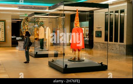 History and ethbography cisplay in cultural and historical Nazarbaev Center-Museum in Astana, Nur-Sultan, Kazakhstan Stock Photo