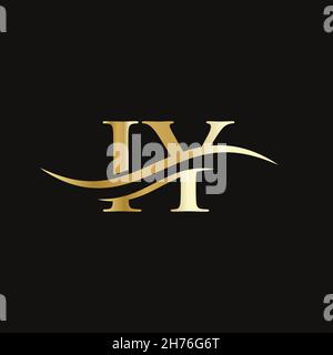 Initial linked letter IY logo design. Modern letter IY logo design vector with modern trendy Stock Vector