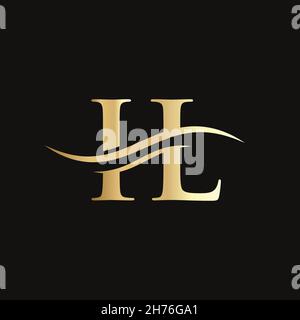 Initial linked letter IL logo design. Modern letter IL logo design vector with modern trendy Stock Vector