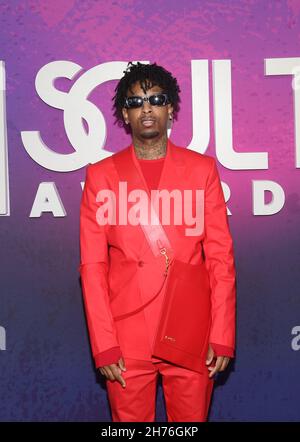 21 Savage in Balmain - Soul Train Awards - 12