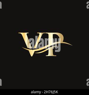 VP logo design. Initial VP letter logo design. Stock Vector