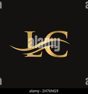 LC logo design. Initial LC letter logo design. Stock Vector