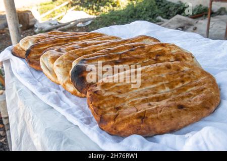 Baker Making Turkish Pita Bread in Tandoor Clay Oven. Baking Process Stock  Image - Image of bakery, grain: 134048681