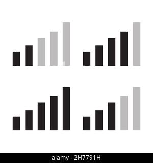 radio signal icon in simple style on white background. Stock Vector