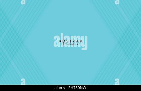 Cyan Background Rectangular Abstract Stock Vector