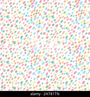 Seamless pattern with sprinkle frosting for ice cream and donuts. Stock Vector