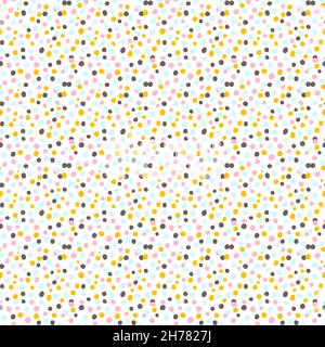 Seamless pattern with sprinkle frosting for ice cream and donuts. Stock Vector