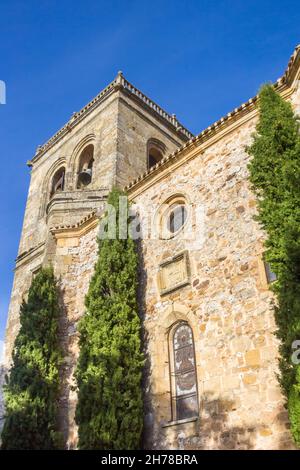 Tower of the historic Condes de Gomara palace in Soria, Spain Stock Photo