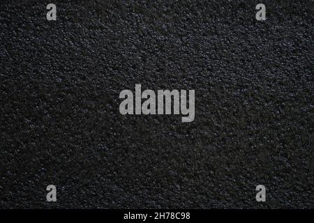 Black background, porous seamless texture pattern Stock Photo